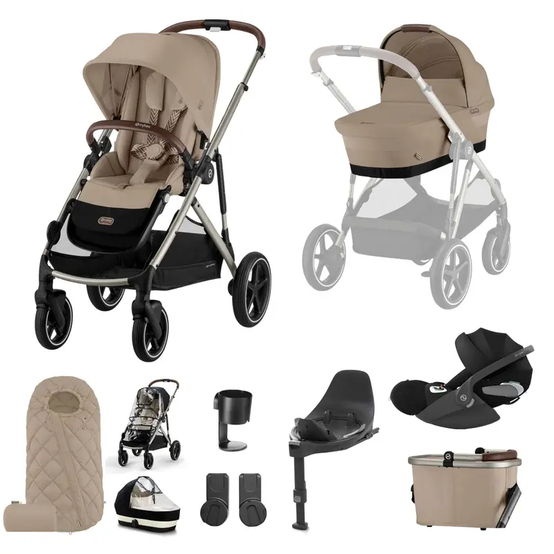 Cybex Gazelle S Luxury Bundle In Taupe/Almond Beige 4