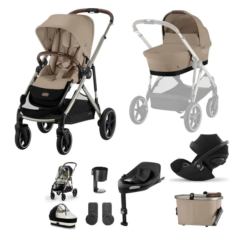 Cybex Gazelle S Luxury Bundle In Taupe/Almond Beige 5