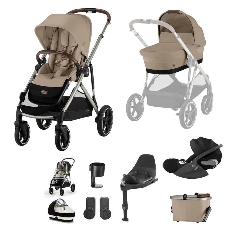 Cybex Gazelle S Luxury Bundle In Taupe/Almond Beige 6