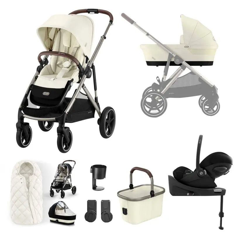 Cybex Gazelle S Luxury Bundle In Taupe/Seashell Beige 1