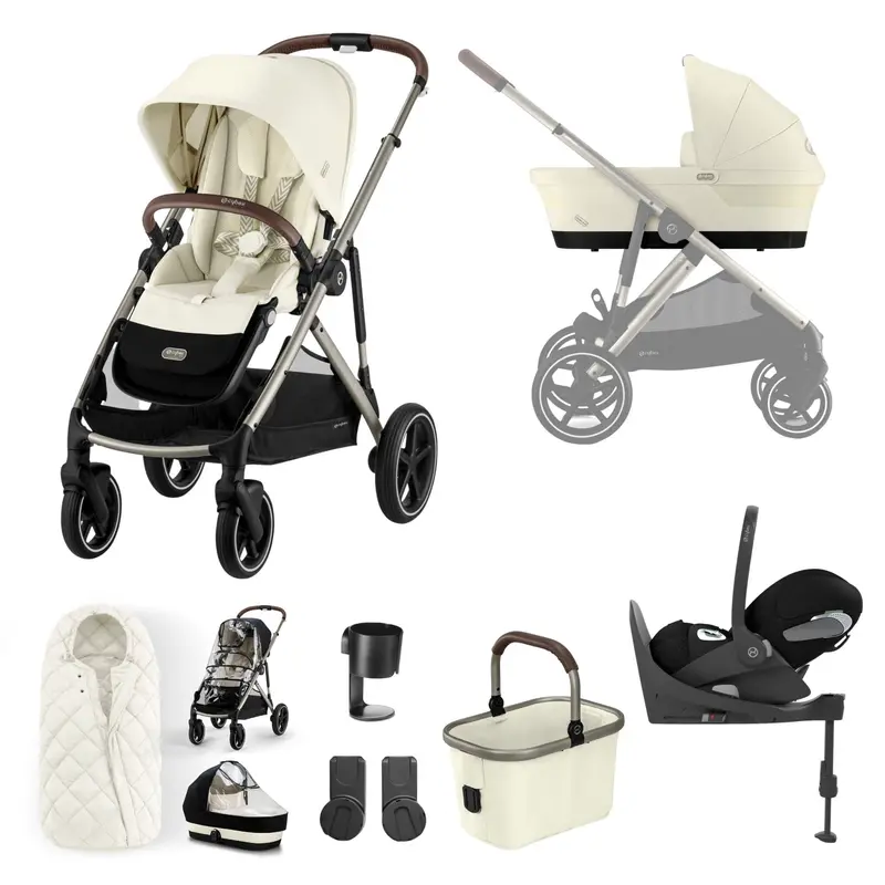 Cybex Gazelle S Luxury Bundle In Taupe/Seashell Beige 2
