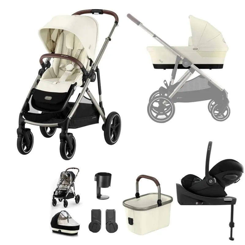 Cybex Gazelle S Luxury Bundle In Taupe/Seashell Beige 5