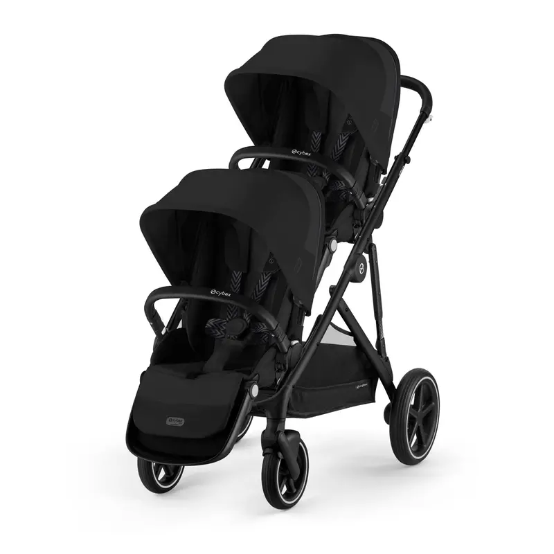 Cybex Gazelle S Twin Comfort Pushchair Bundle In Moon Black 2