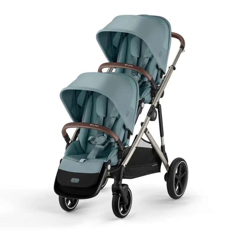 Cybex Gazelle S Twin Comfort Pushchair Bundle In Stormy Blue 2