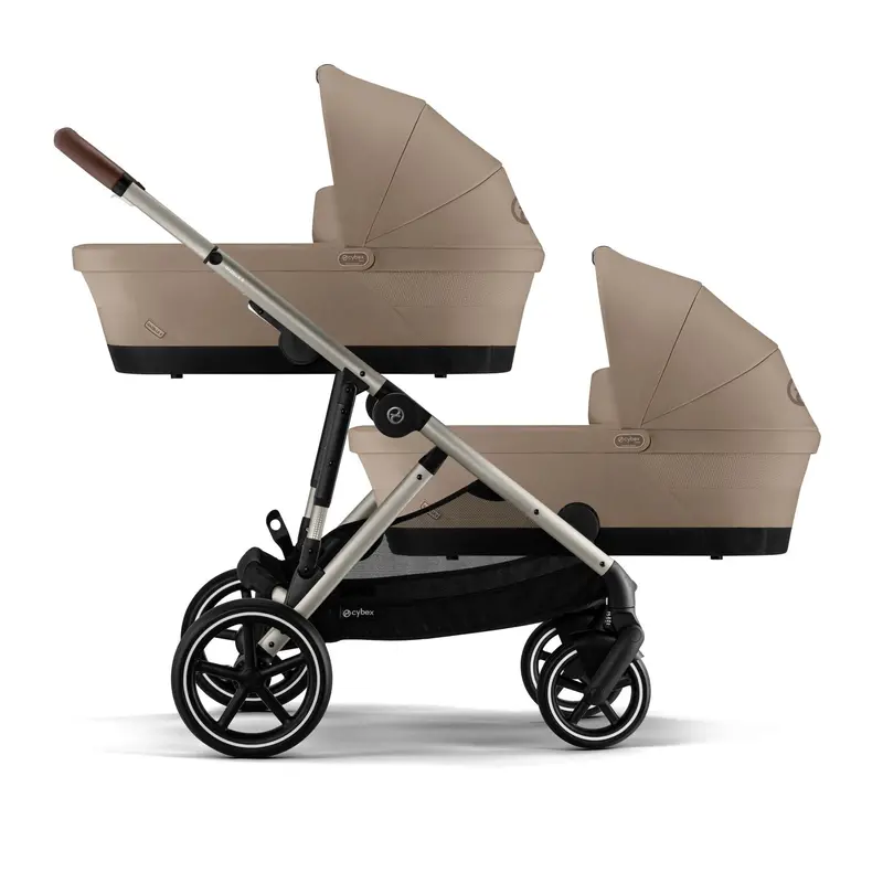 Cybex Gazelle S Twin Luxury Pushchair Bundle In Almond Beige 3