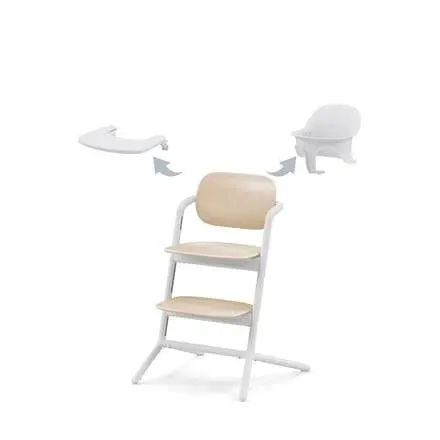 Cybex Lemo 3 In 1 High Chair - Sand White 1