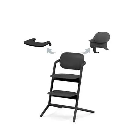 Cybex Lemo 3 In 1 High Chair - Stunning Black 1