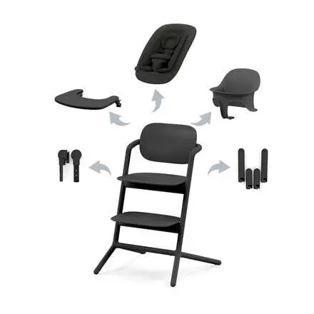Cybex Lemo 4 In 1 High Chair - Stunning Black 1