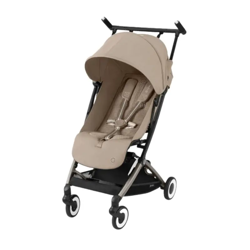 Cybex Libelle Pushchair With Cloud G Car Seat & Base & Snøgga Footmuff Travel System Bundle - Almond Beige 2