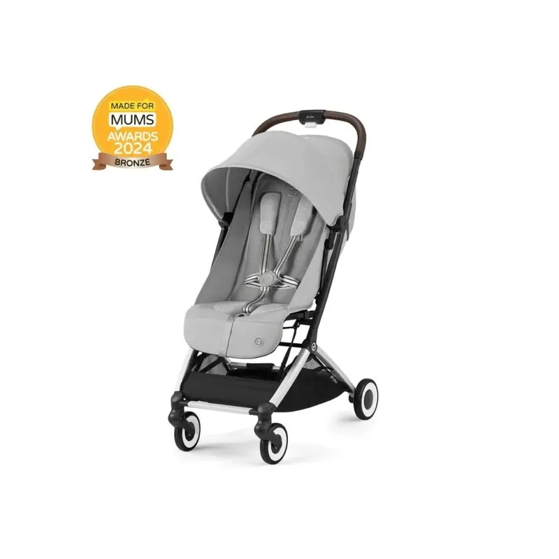 Cybex Orfeo Compact Pushchair With Cloud G Car Seat Travel System Bundle -Fog Grey 2