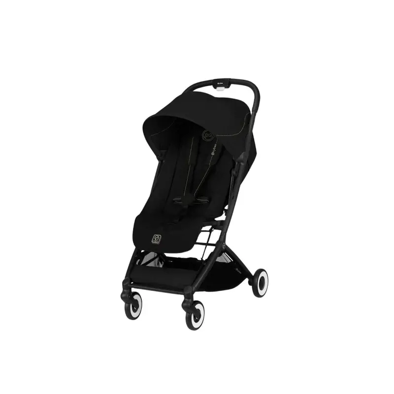 Cybex Orfeo V2 Compact Pushchair With Cloud G Car Seat & Base & Snøgga Footmuff Travel System Bundle - Magic Black 2