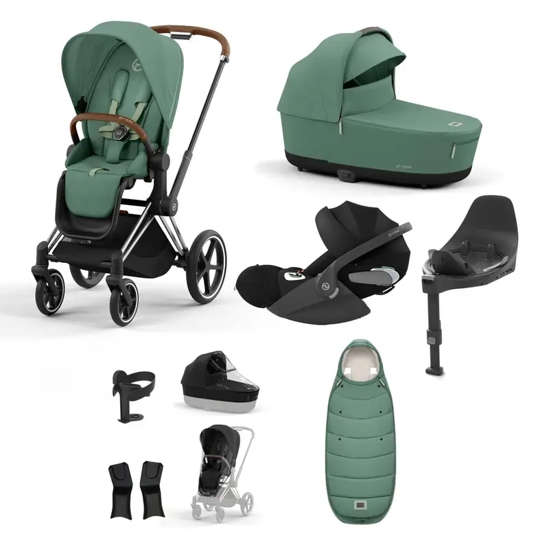 Cybex Priam Bundle With Cloud T In Leaf Green 3