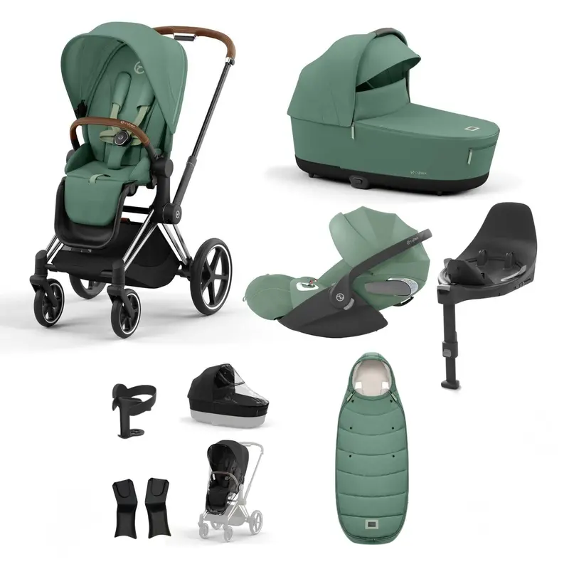 Cybex Priam Bundle With Cloud T In Leaf Green 4