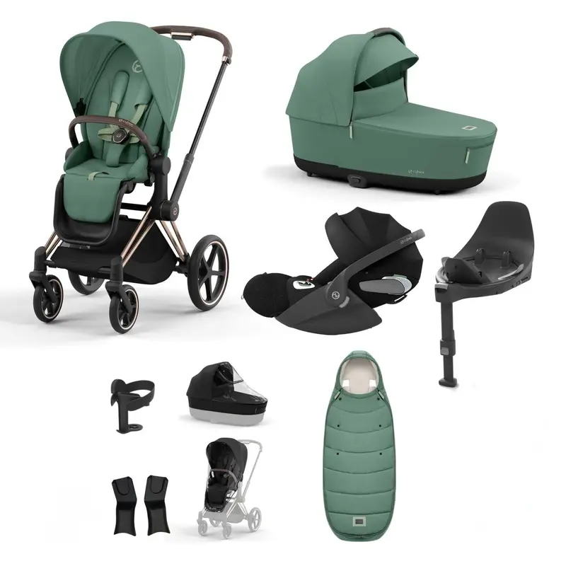 Cybex Priam Bundle With Cloud T In Leaf Green 7