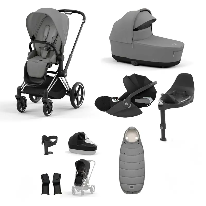 Cybex Priam Bundle With Cloud T In Mirage Grey 1