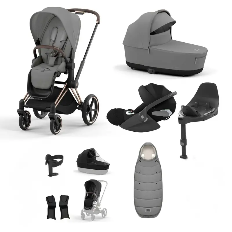 Cybex Priam Bundle With Cloud T In Mirage Grey 7