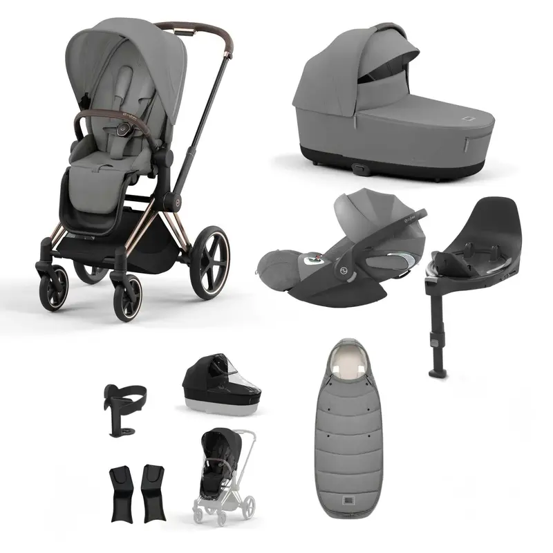 Cybex Priam Bundle With Cloud T In Mirage Grey 8