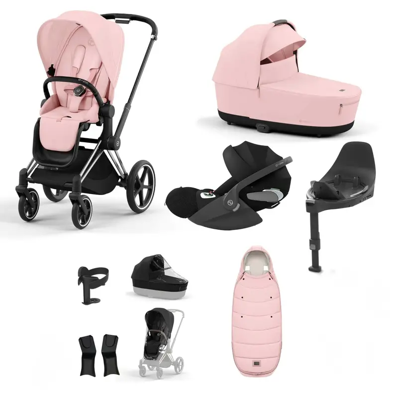 Cybex Priam Bundle With Cloud T In Peach Pink 1