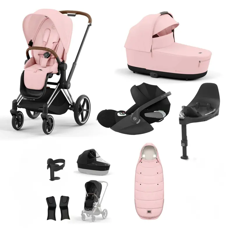Cybex Priam Bundle With Cloud T In Peach Pink 3