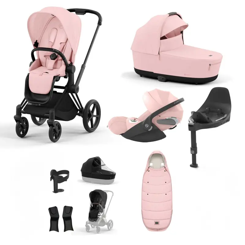 Cybex Priam Bundle With Cloud T In Peach Pink 6