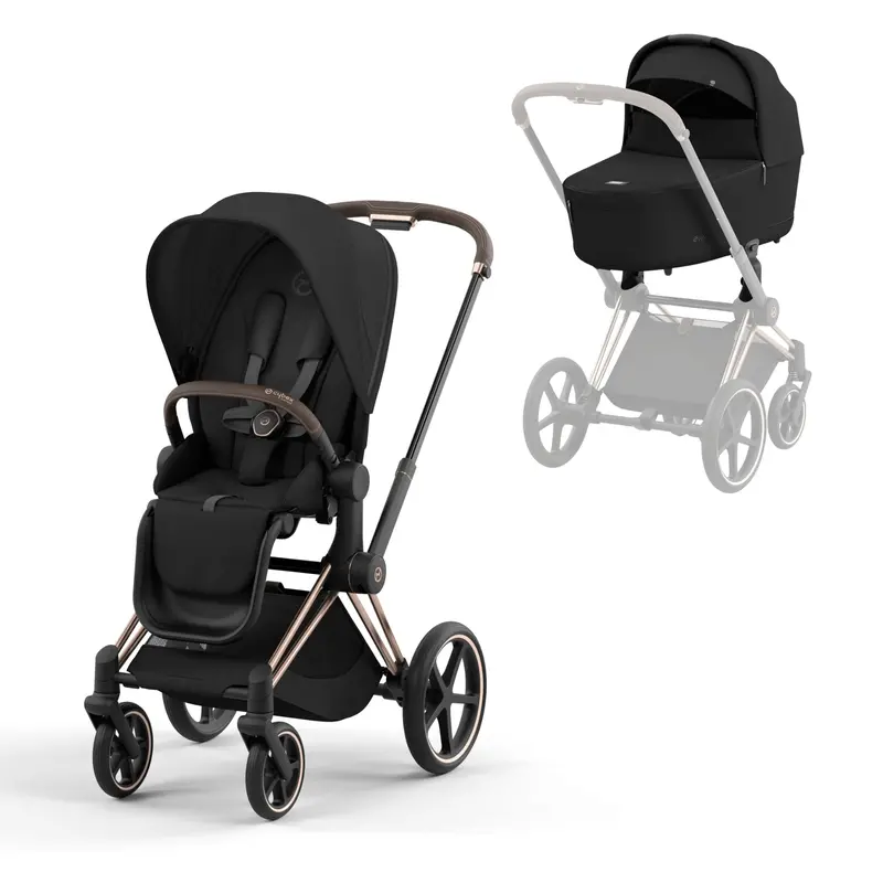 Cybex Priam & Lux Cot In Sepia Black (Ex-Display) 1