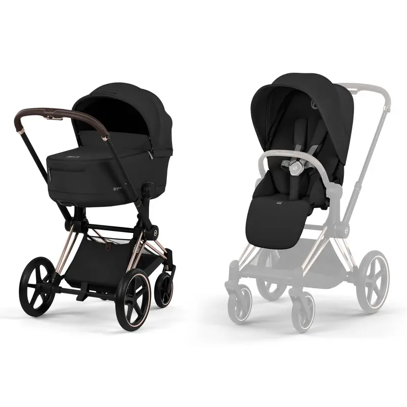 Cybex Priam Pushchair Set - Comfort Collection In Sepia Black 1