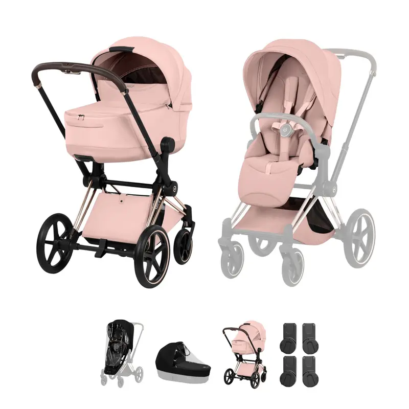Cybex Priam Pushchair Set - Style Collection In Peach Pink 1