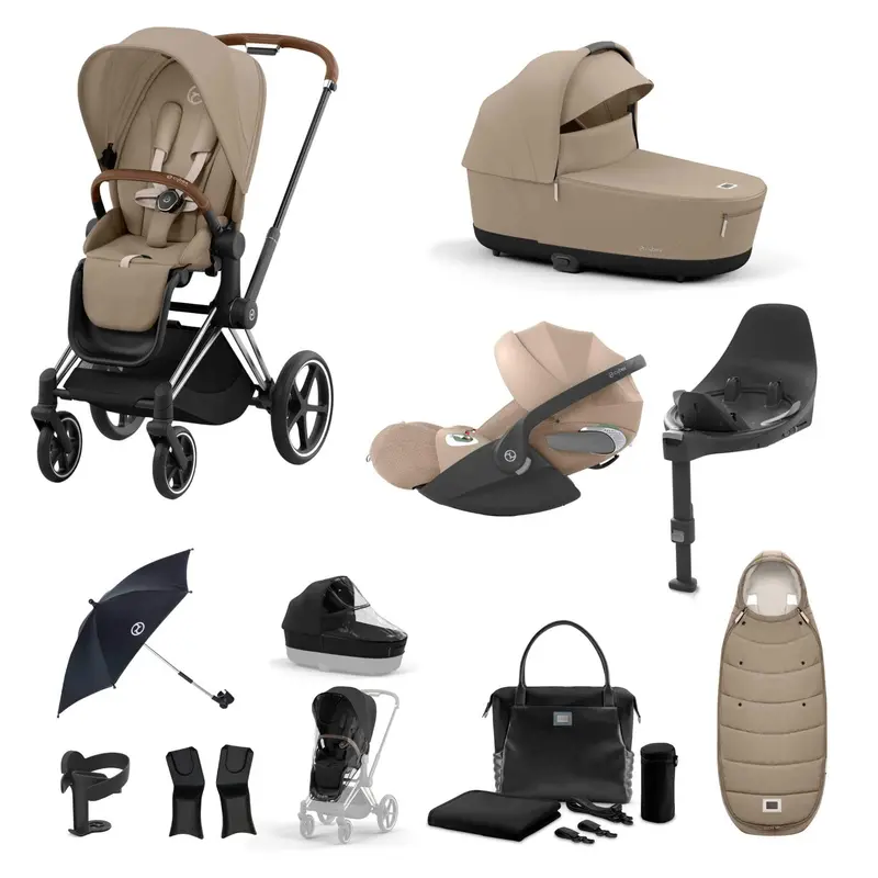 Cybex Priam Travel System With Cloud T In Cozy Beige 4