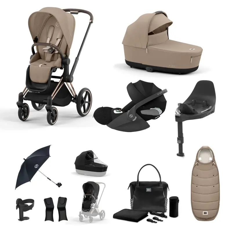 Cybex Priam Travel System With Cloud T In Cozy Beige 7