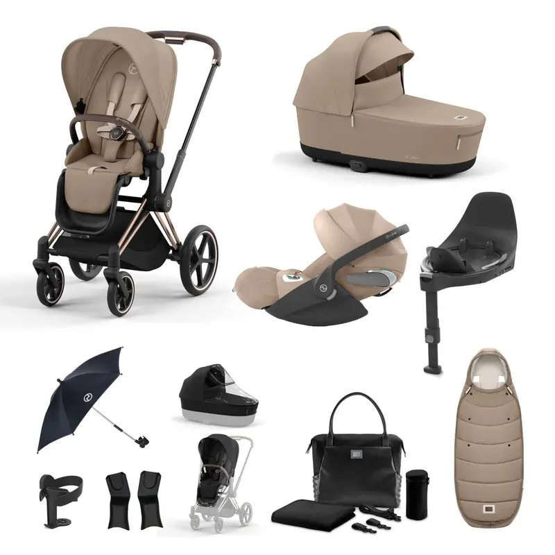 Cybex Priam Travel System With Cloud T In Cozy Beige 8