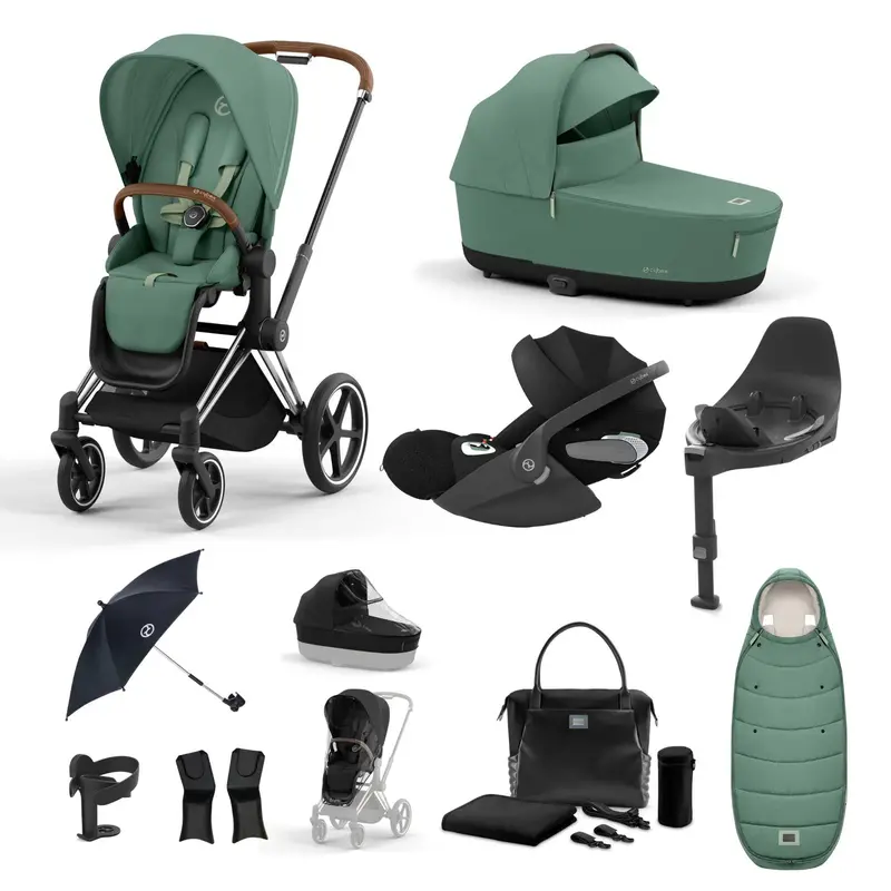 Cybex Priam Travel System With Cloud T In Leaf Green 3