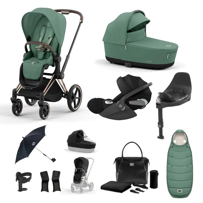 Cybex Priam Travel System With Cloud T In Leaf Green 7