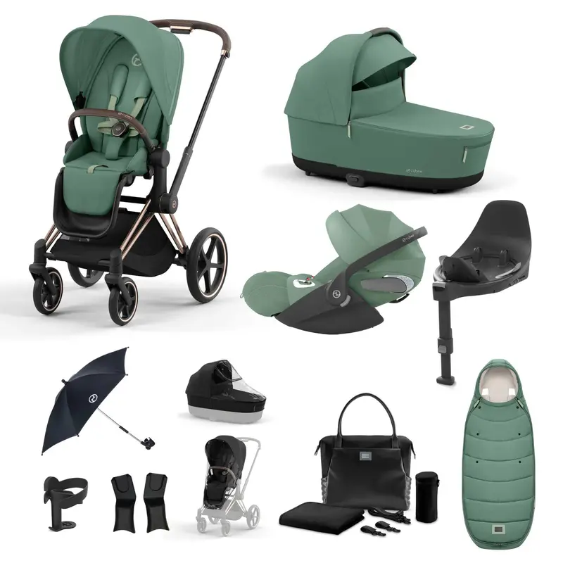 Cybex Priam Travel System With Cloud T In Leaf Green 8