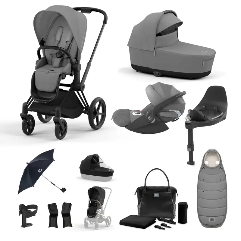 Cybex Priam Travel System With Cloud T In Mirage Grey 2