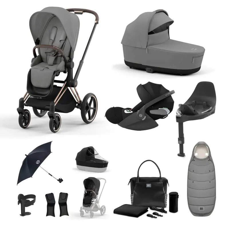 Cybex Priam Travel System With Cloud T In Mirage Grey 7