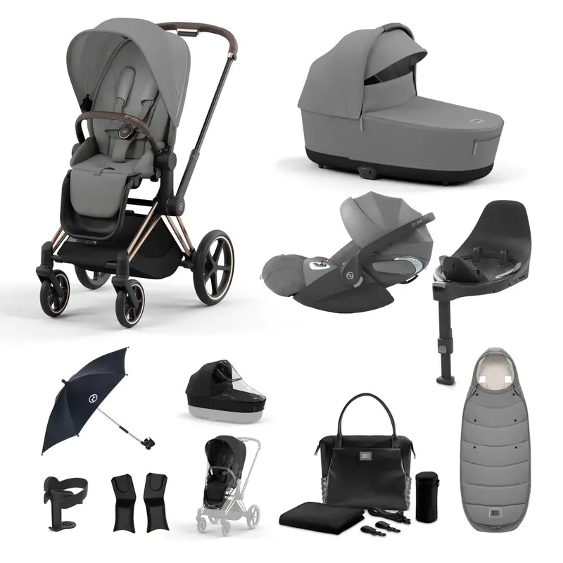 Cybex Priam Travel System With Cloud T In Mirage Grey 8