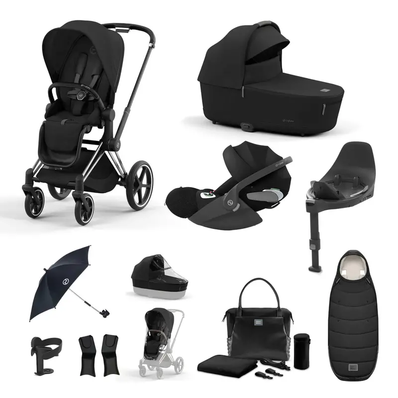 Cybex Priam Travel System With Cloud T In Sepia Black 1