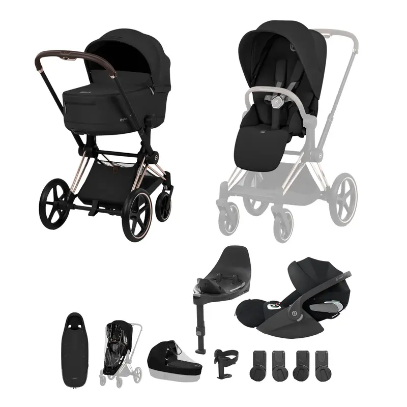 Cybex Priam Ultimate Accessory Bundle - Comfort Collection In Sepia Black 2