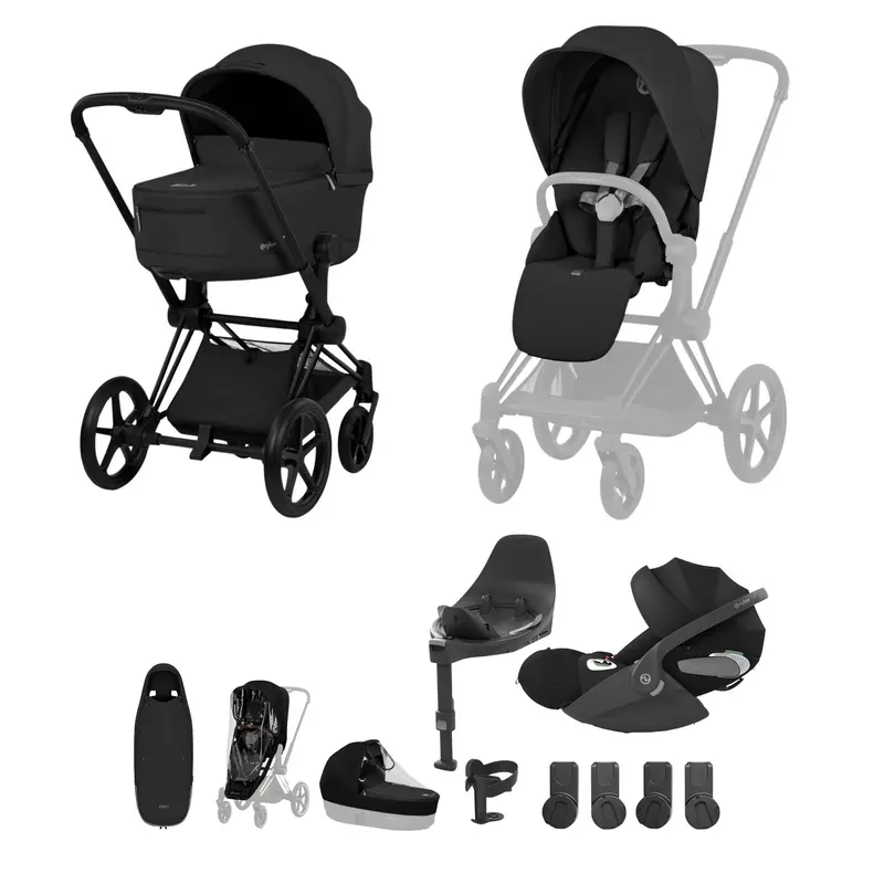 Cybex Priam Ultimate Accessory Bundle - Comfort Collection In Sepia Black 3