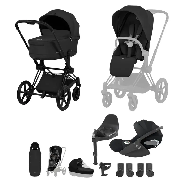 Cybex Priam Ultimate Accessory Bundle - Comfort Collection In Sepia Black 4