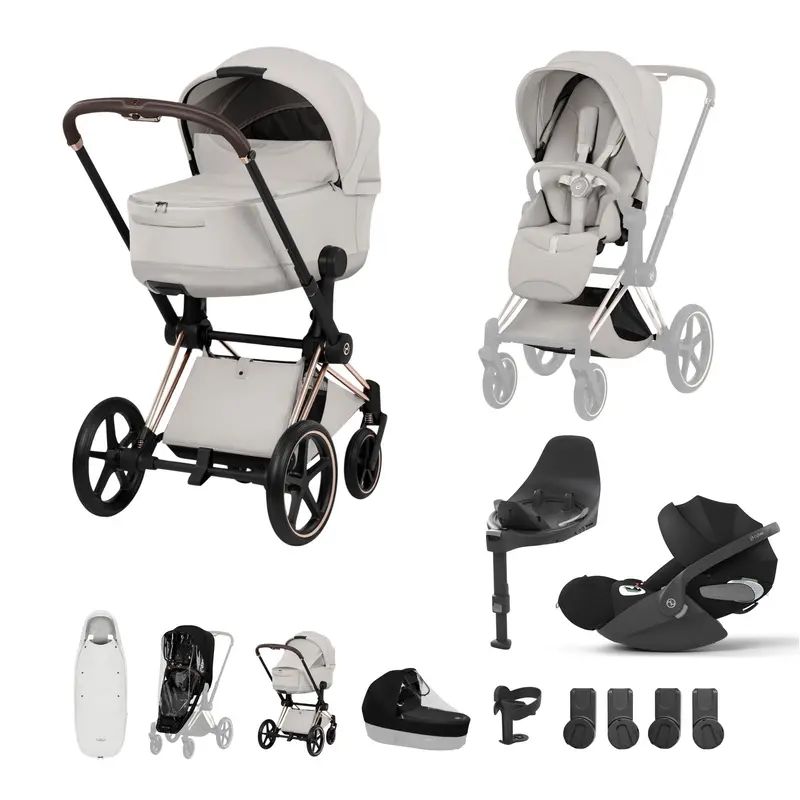 Cybex Priam Ultimate Accessory Bundle - Style Collection In City Grey 1