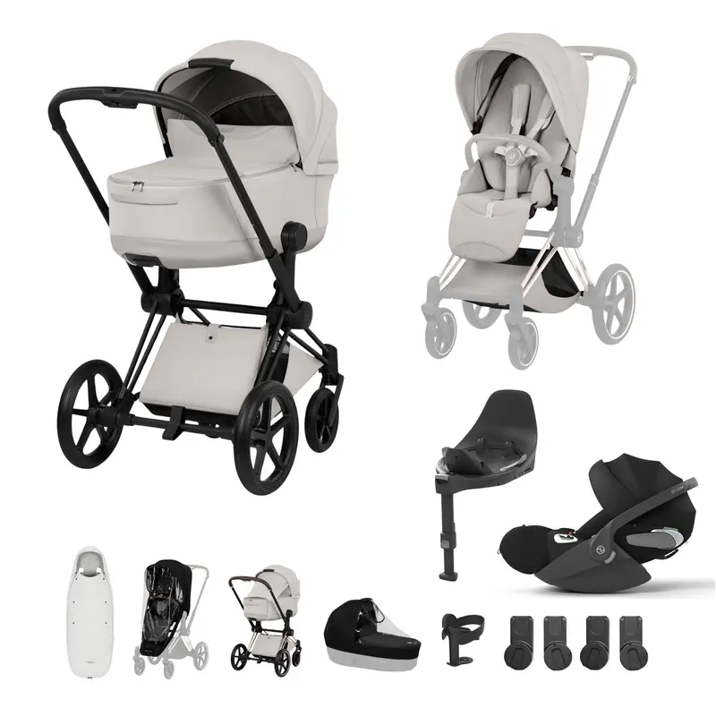 Cybex Priam Ultimate Accessory Bundle - Style Collection In City Grey 3