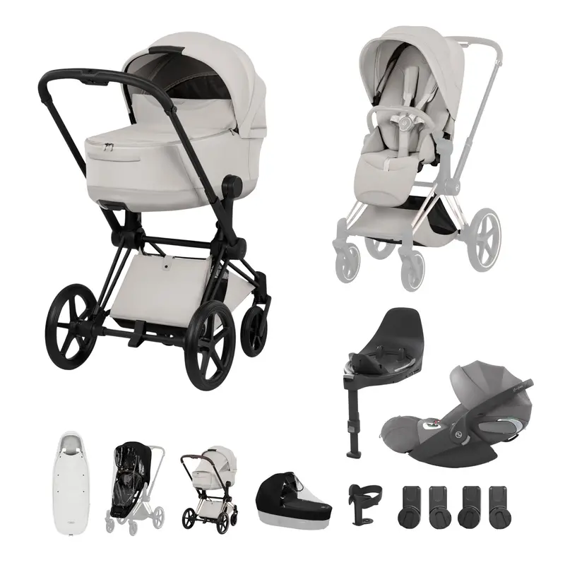 Cybex Priam Ultimate Accessory Bundle - Style Collection In City Grey 4