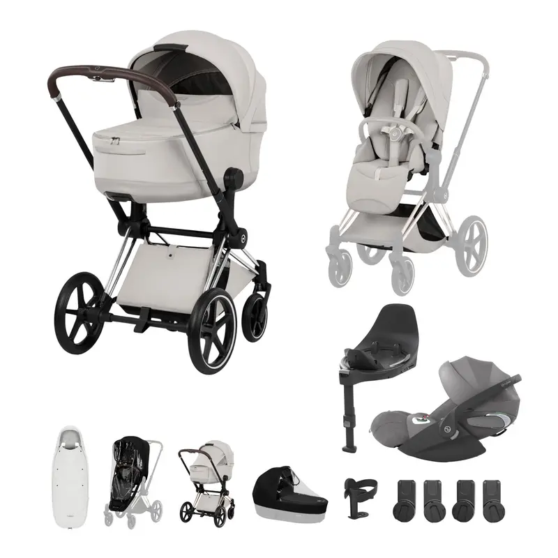 Cybex Priam Ultimate Accessory Bundle - Style Collection In City Grey 6
