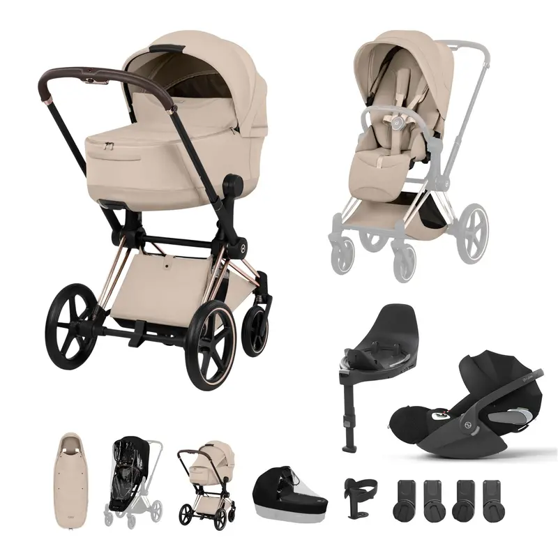 Cybex Priam Ultimate Accessory Bundle - Style Collection In Cozy Beige 1