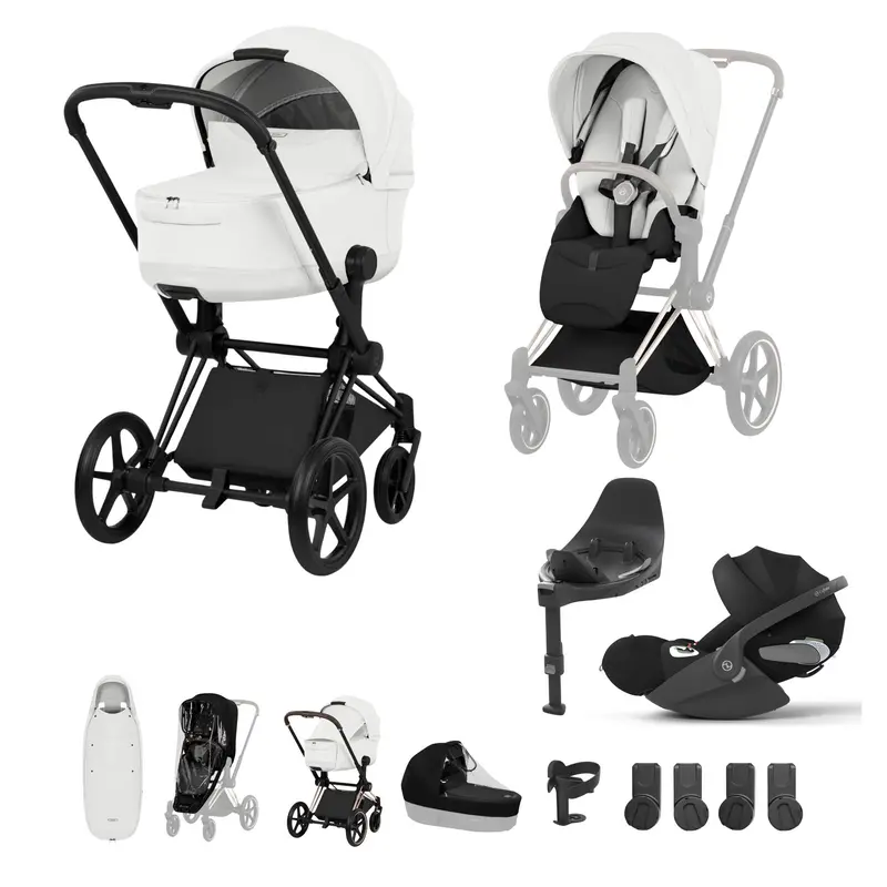 Cybex Priam Ultimate Accessory Bundle - Style Collection In Off White 2