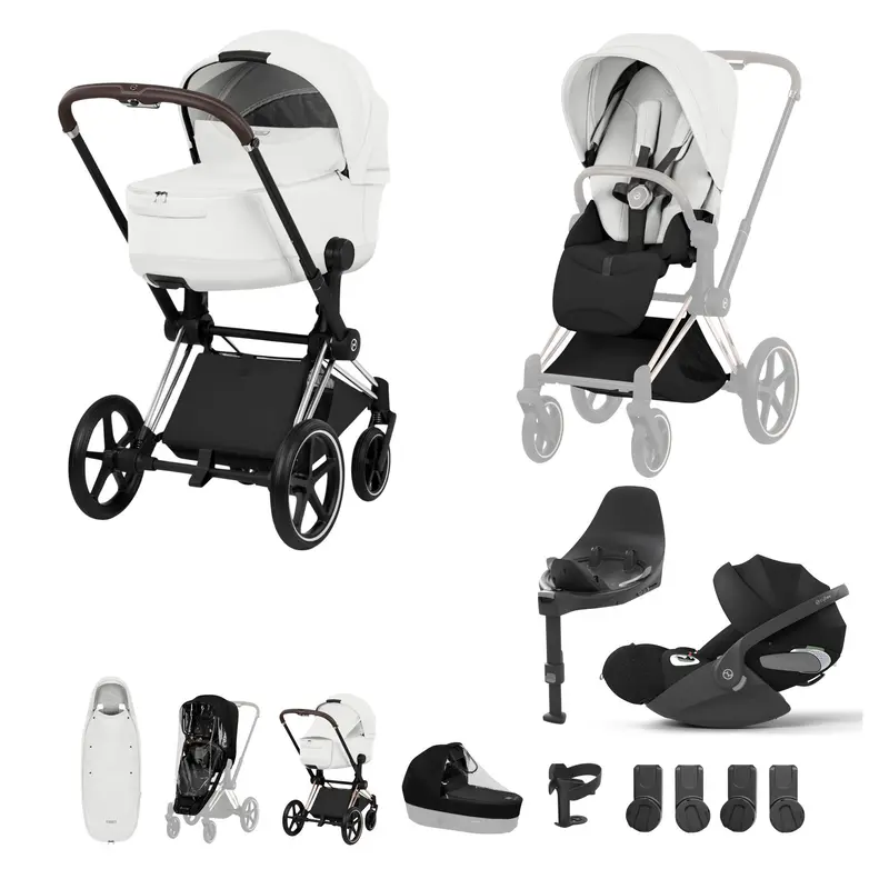 Cybex Priam Ultimate Accessory Bundle - Style Collection In Off White 3