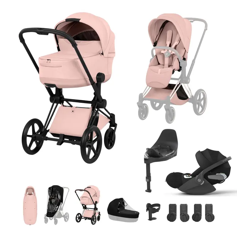 Cybex Priam Ultimate Accessory Bundle - Style Collection In Peach Pink 3