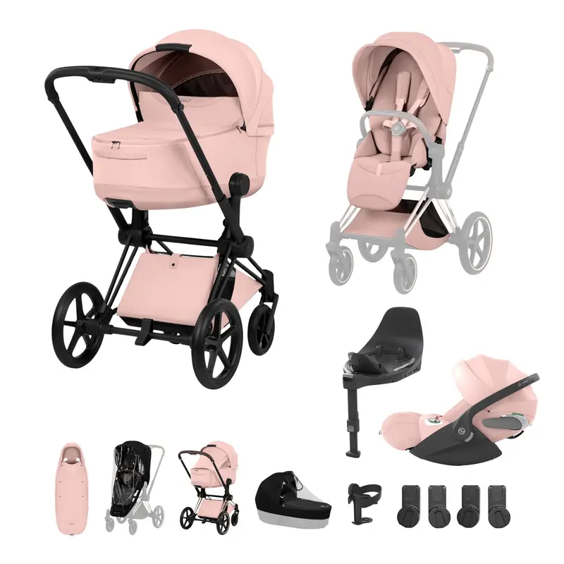 Cybex Priam Ultimate Accessory Bundle - Style Collection In Peach Pink 4