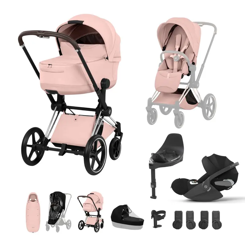 Cybex Priam Ultimate Accessory Bundle - Style Collection In Peach Pink 5